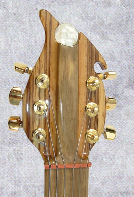 White Ebony Headstock