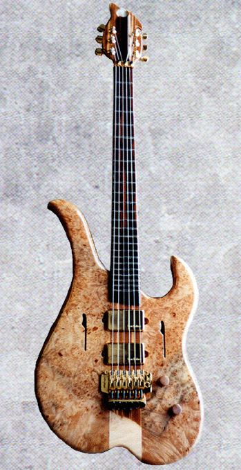maple burl guitar