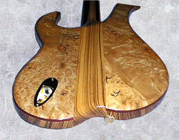 Snakewood Burl Guitar Back